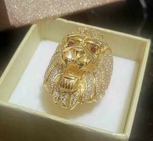 Anello leone oro 18kt