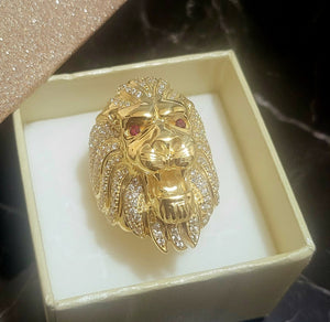 Anello leone oro 18kt