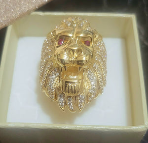 Anello leone oro 18kt