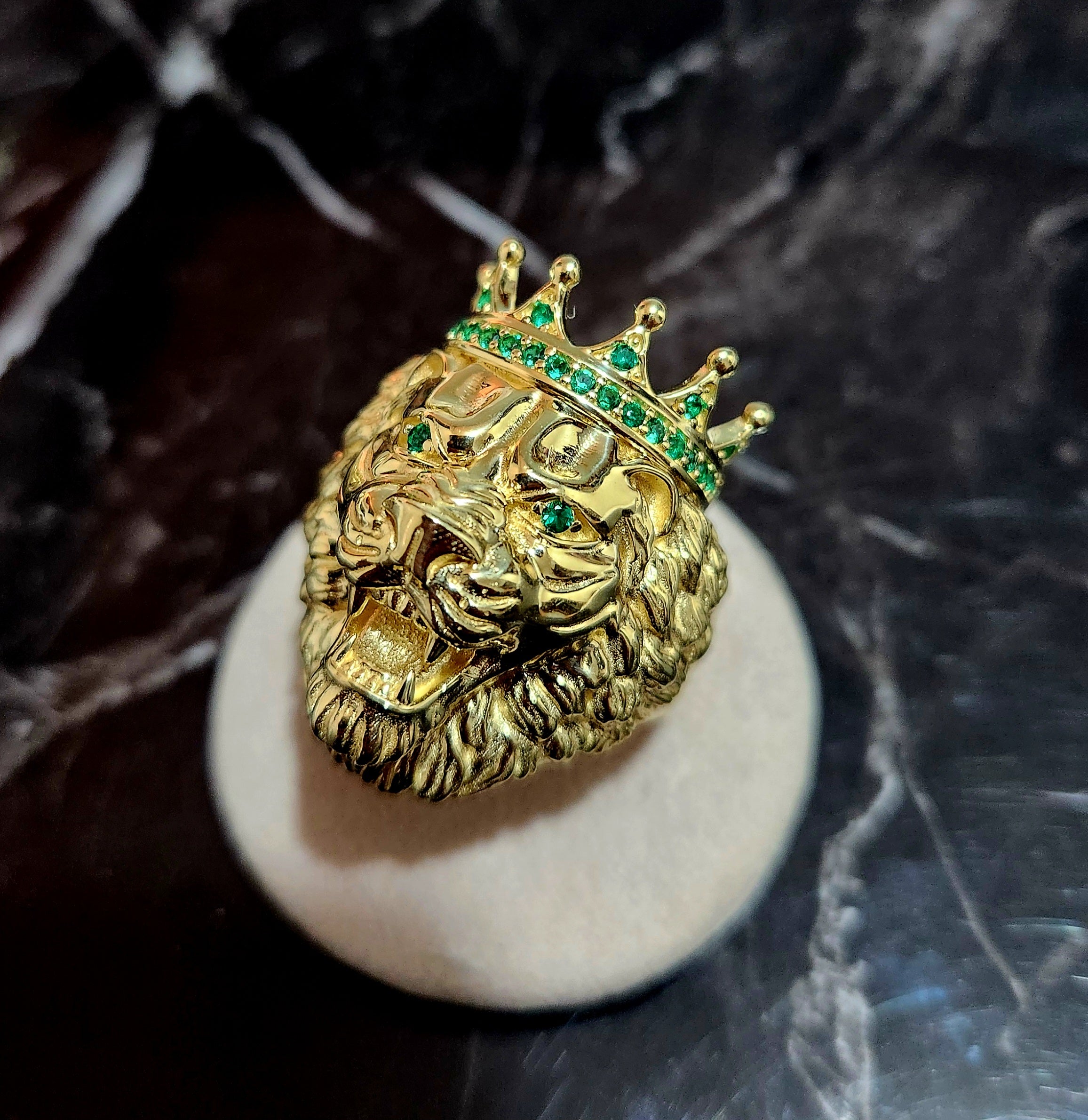 Anello Leone oro 18kt