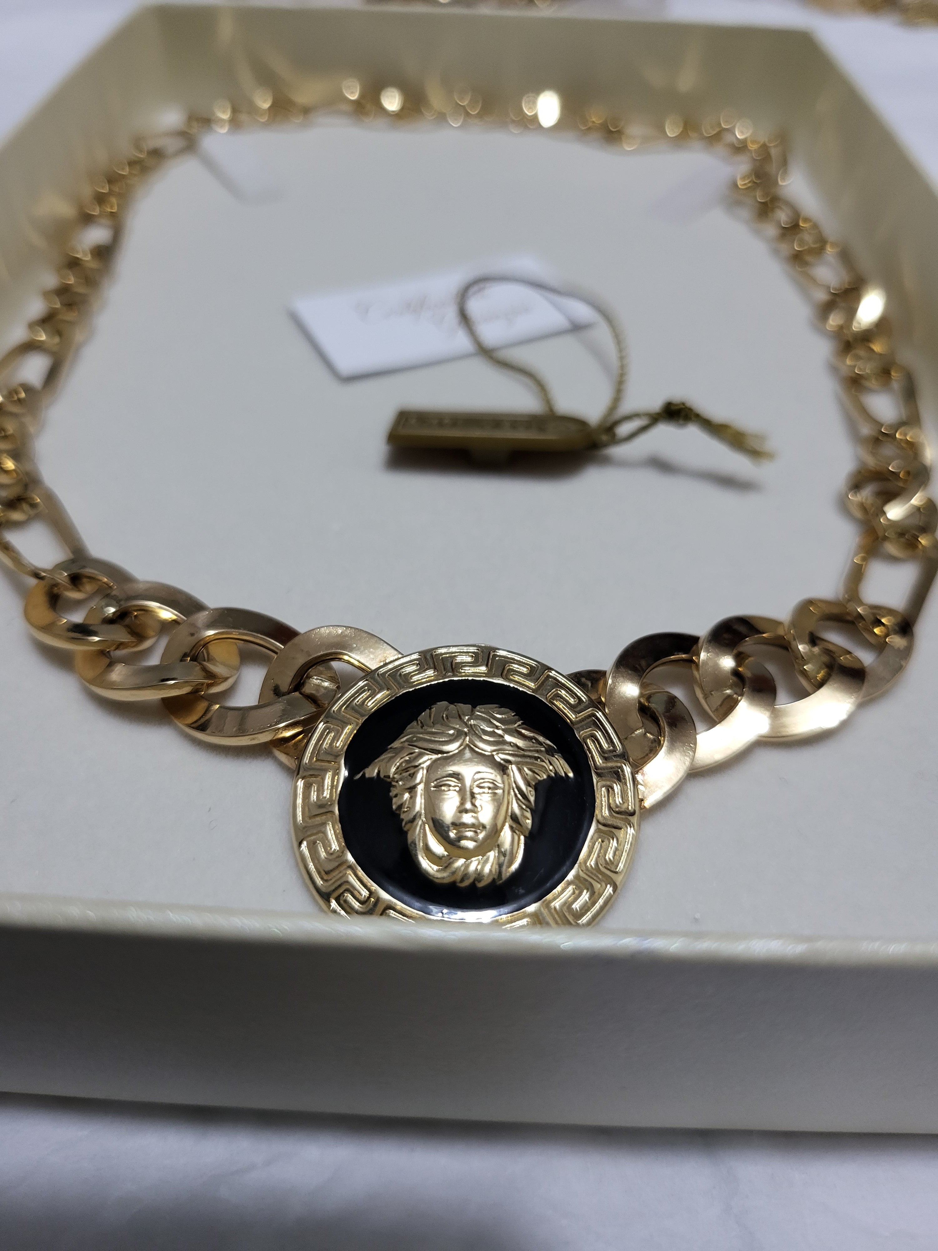 Girocollo artigianale oro 18kt 750%