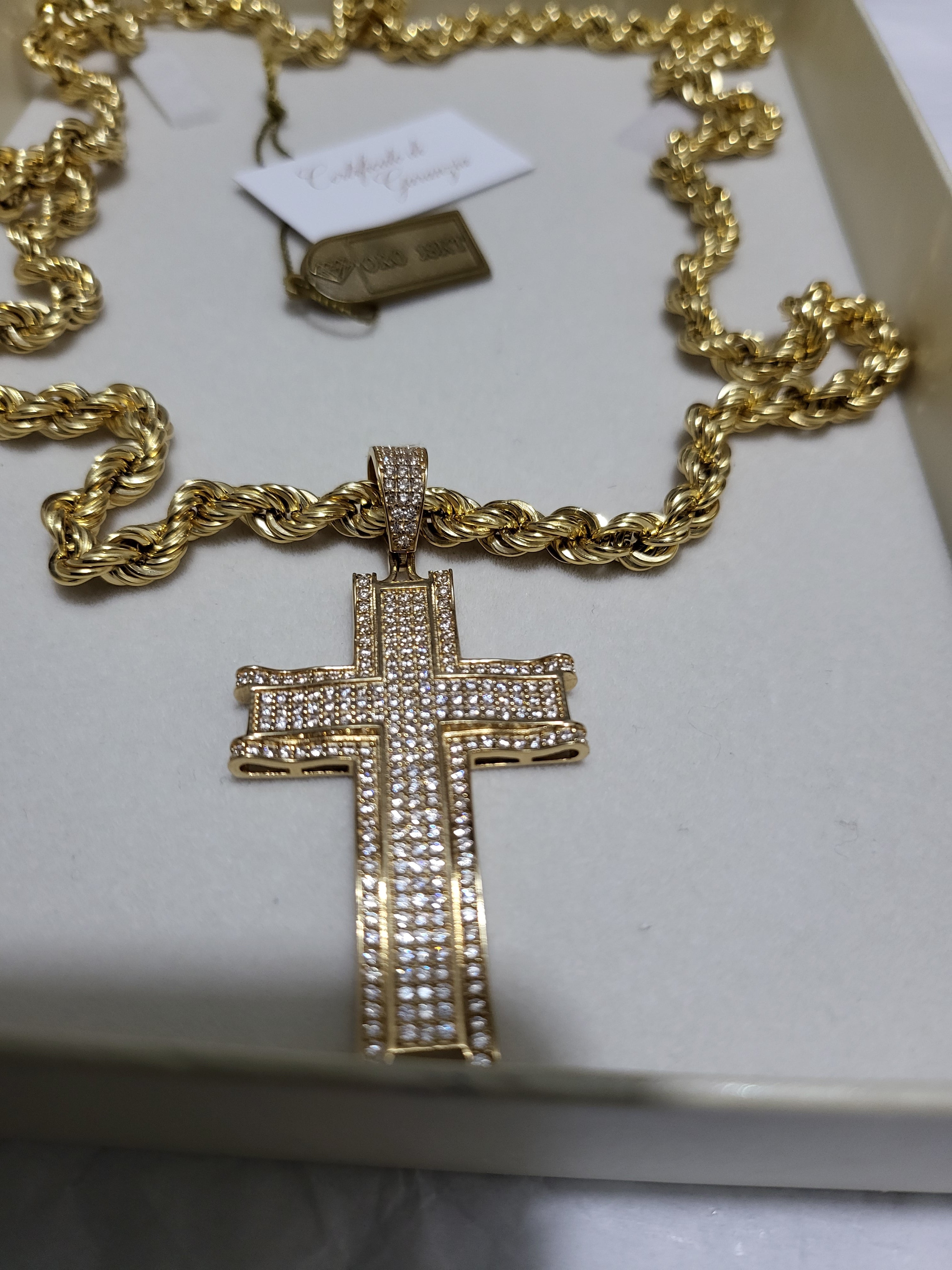 Collana oro 18kt 750%