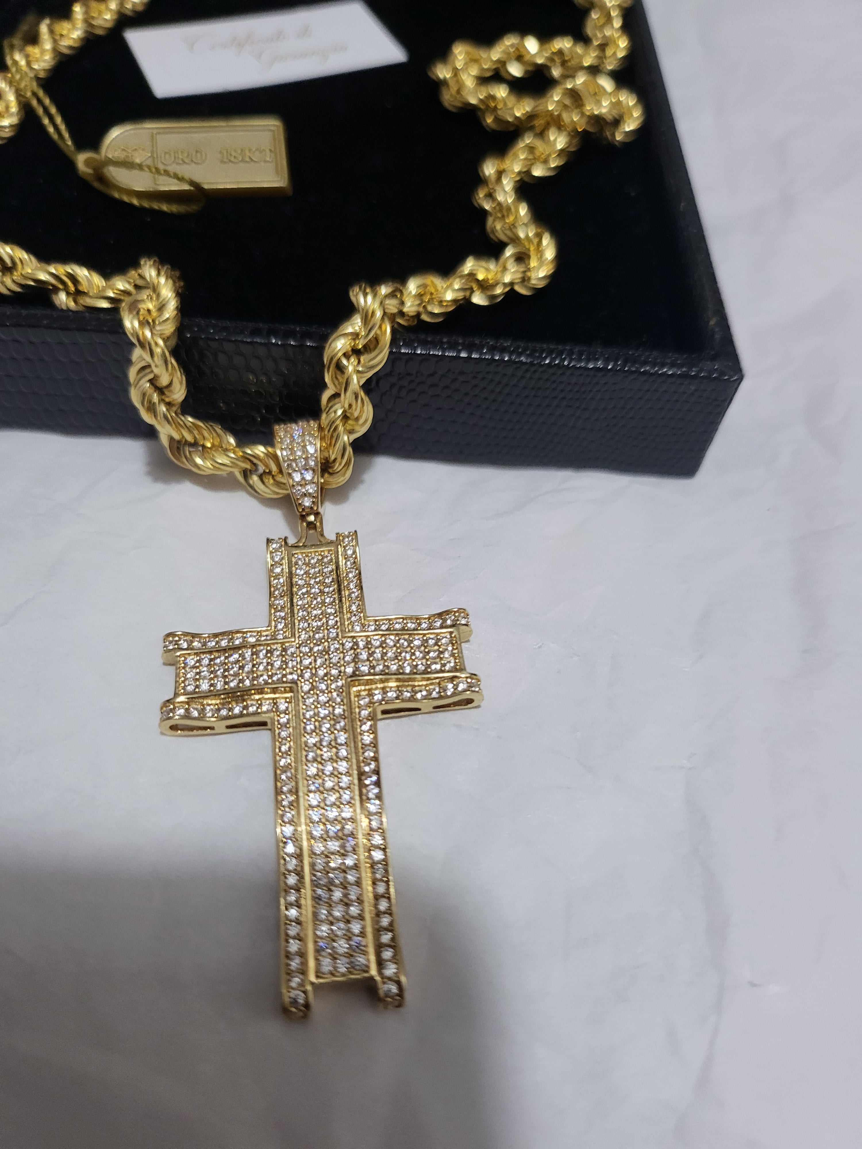 Collana oro 18kt 750%