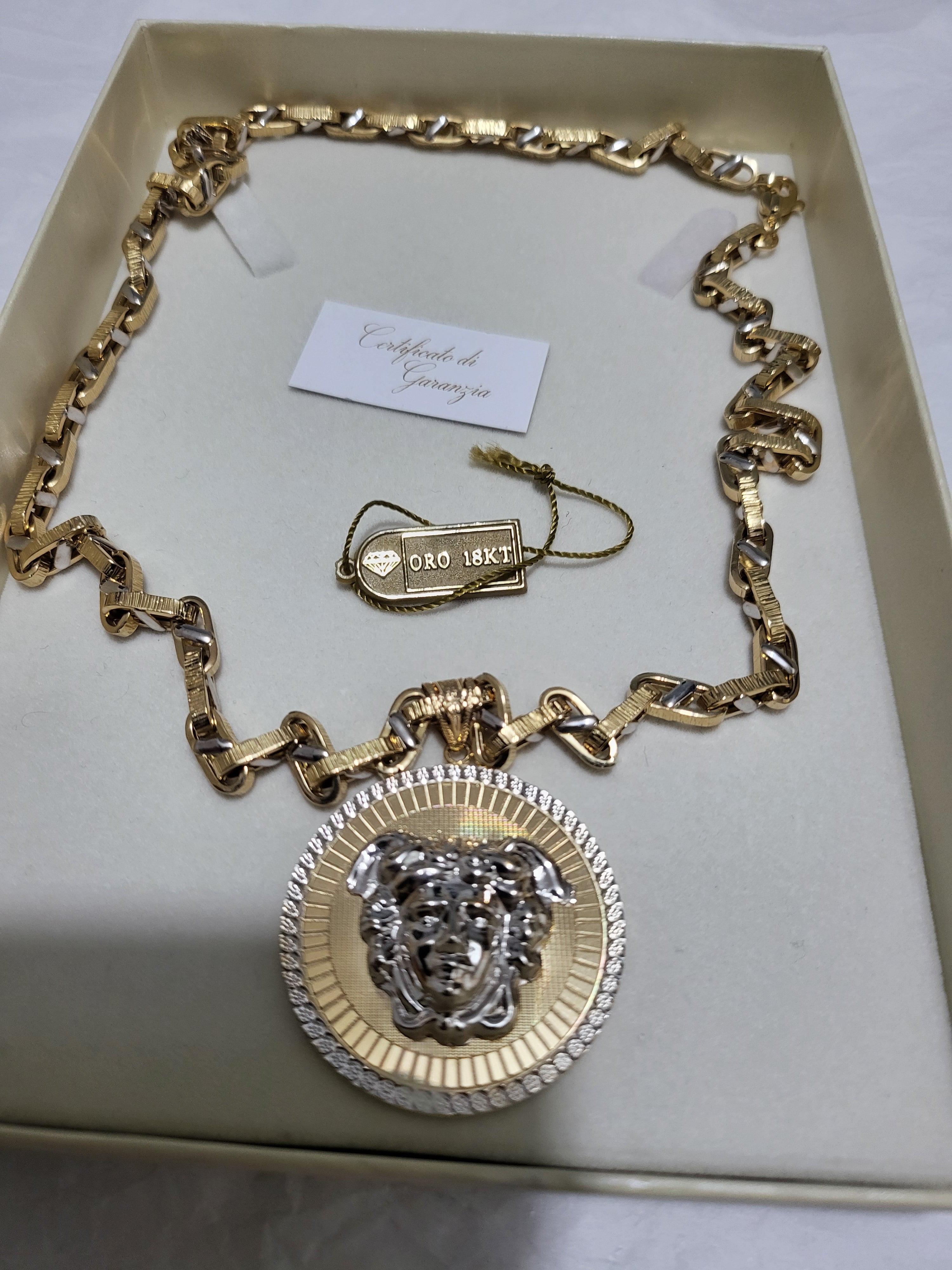 Collana oro 18kt 750%