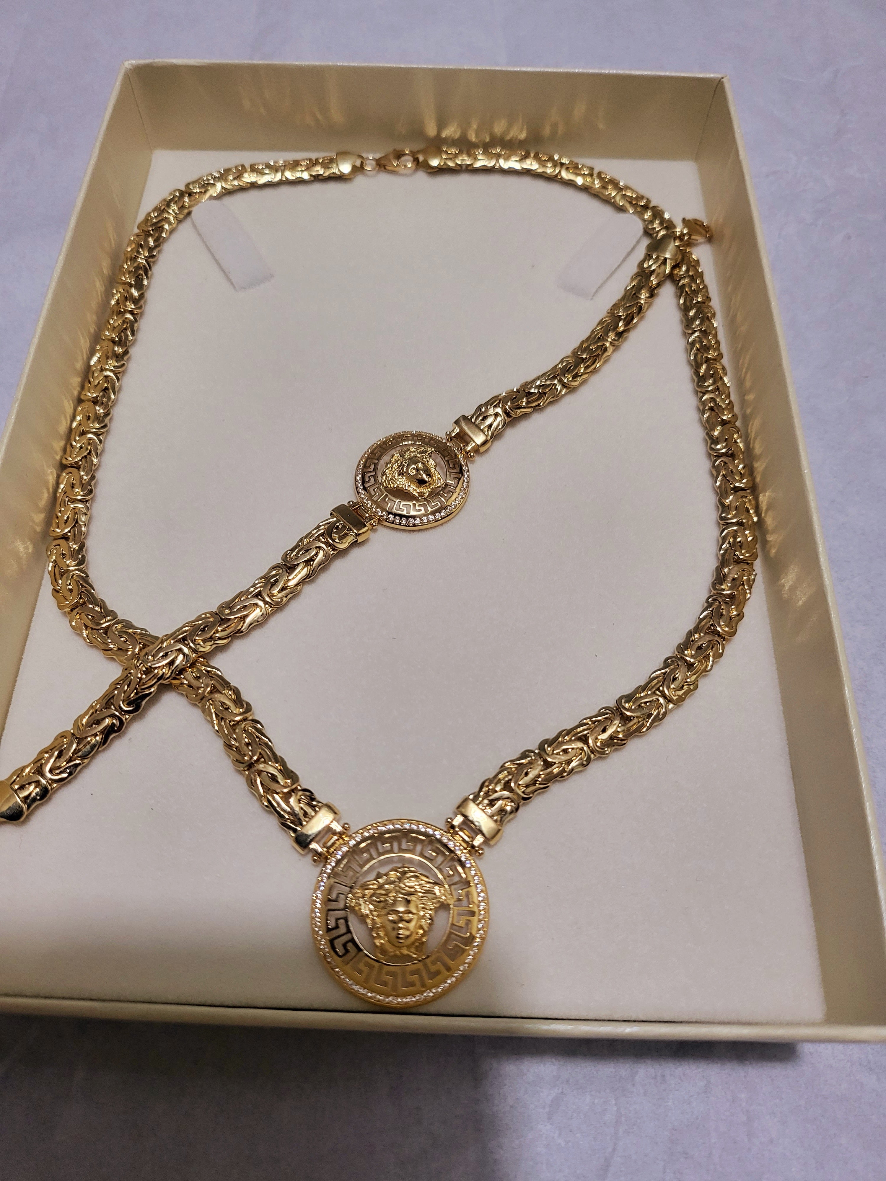 Completo oro 18kt 750%