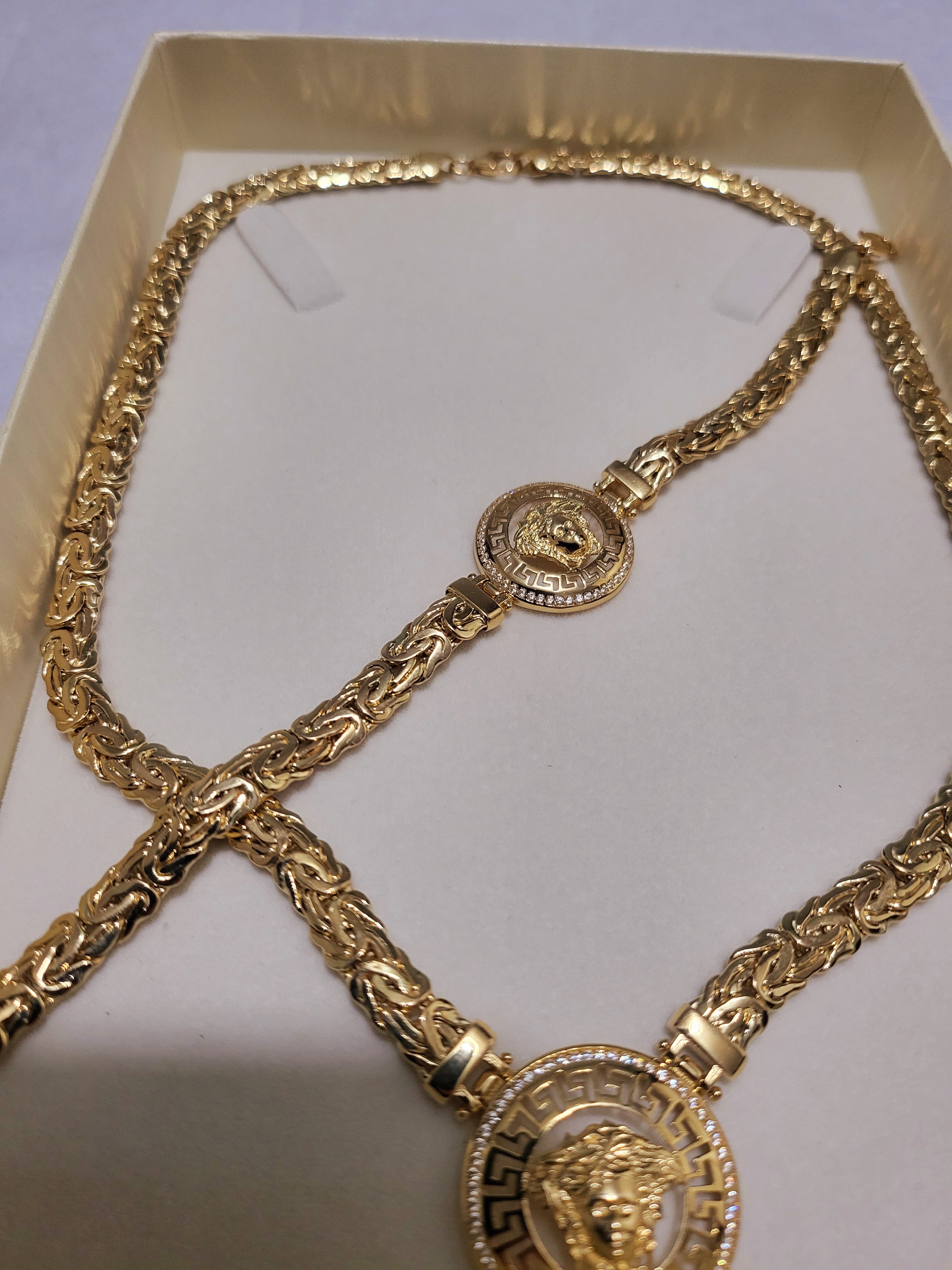 Completo oro 18kt 750%