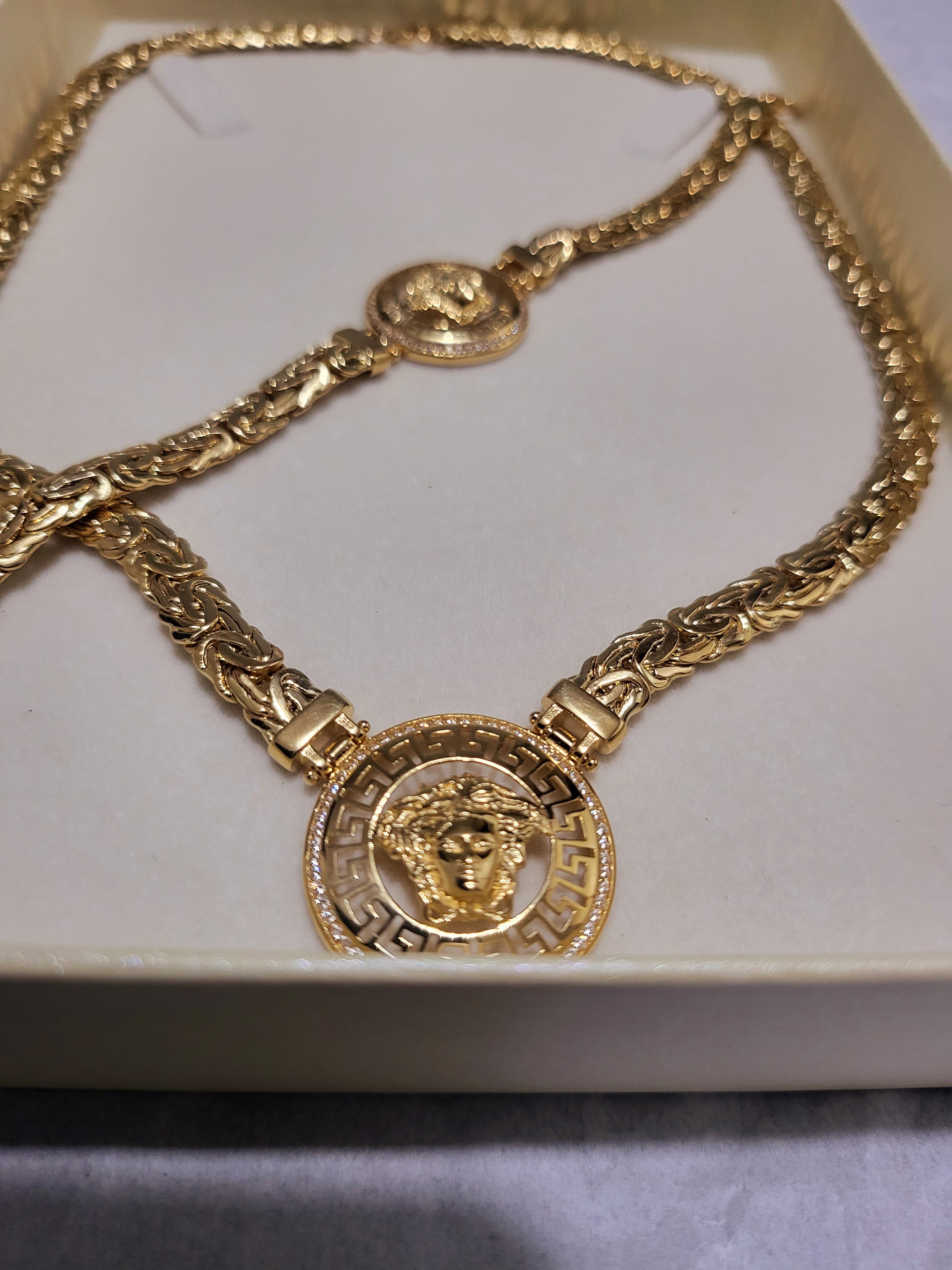 Completo oro 18kt 750%