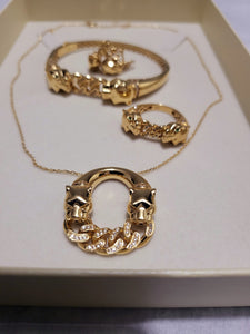 Completo donna oro 18kt 750%