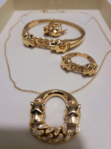 Completo donna oro 18kt 750%