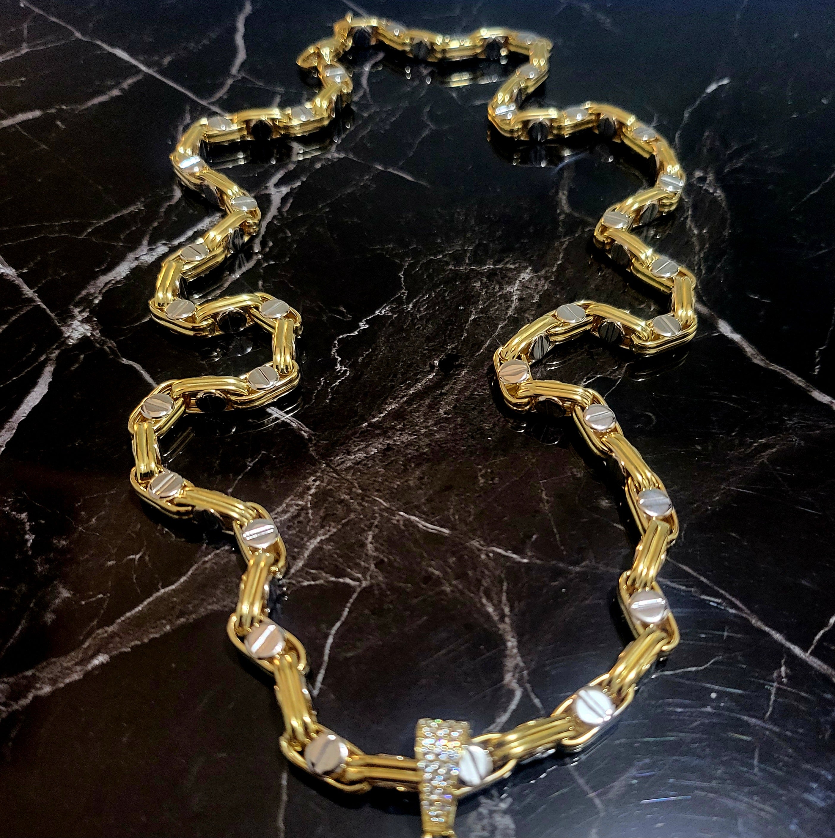 Collana oro 18kt 750%