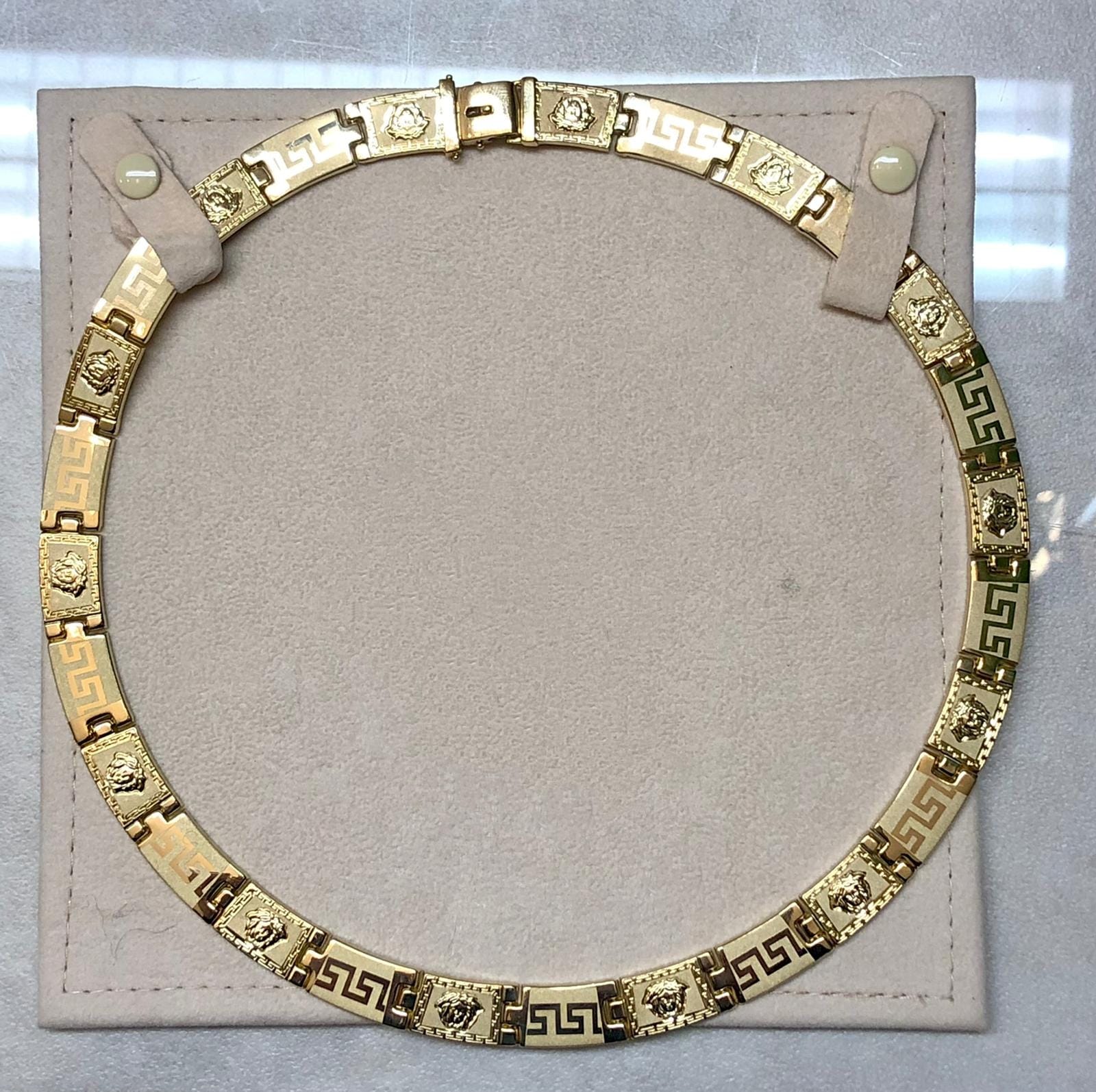 Collana 18kt a piastrine