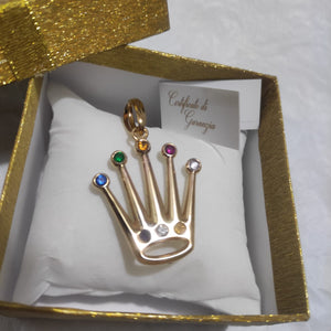 Ciondolo 18kt corona