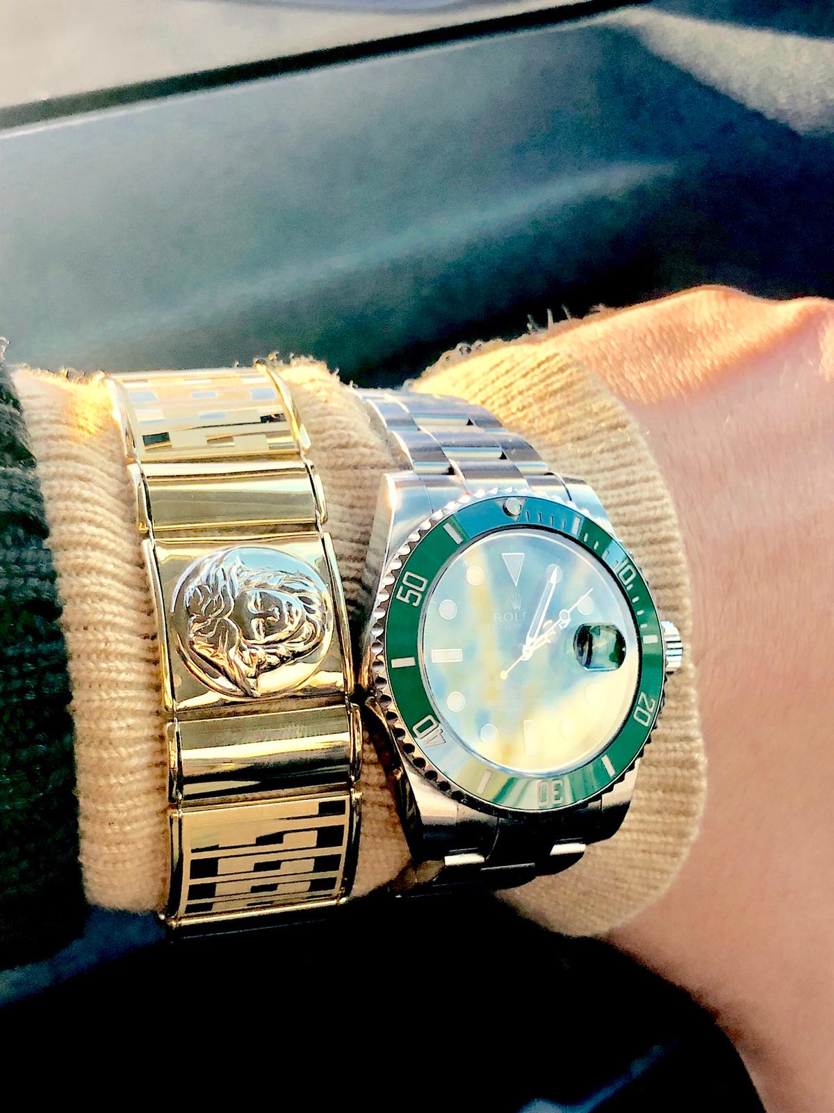 Bracciale 18kt a piastrine