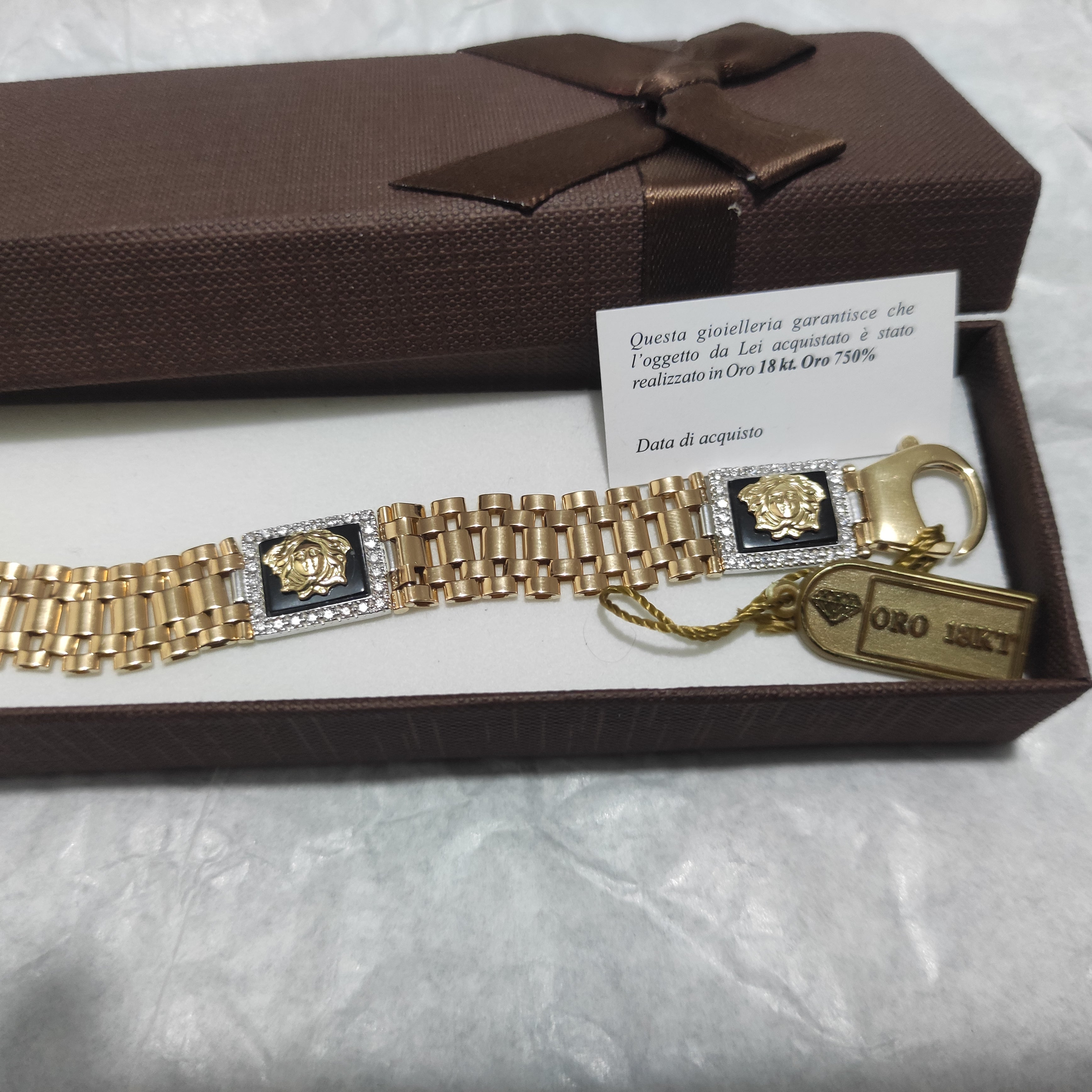 Bracciale 18kt medusa