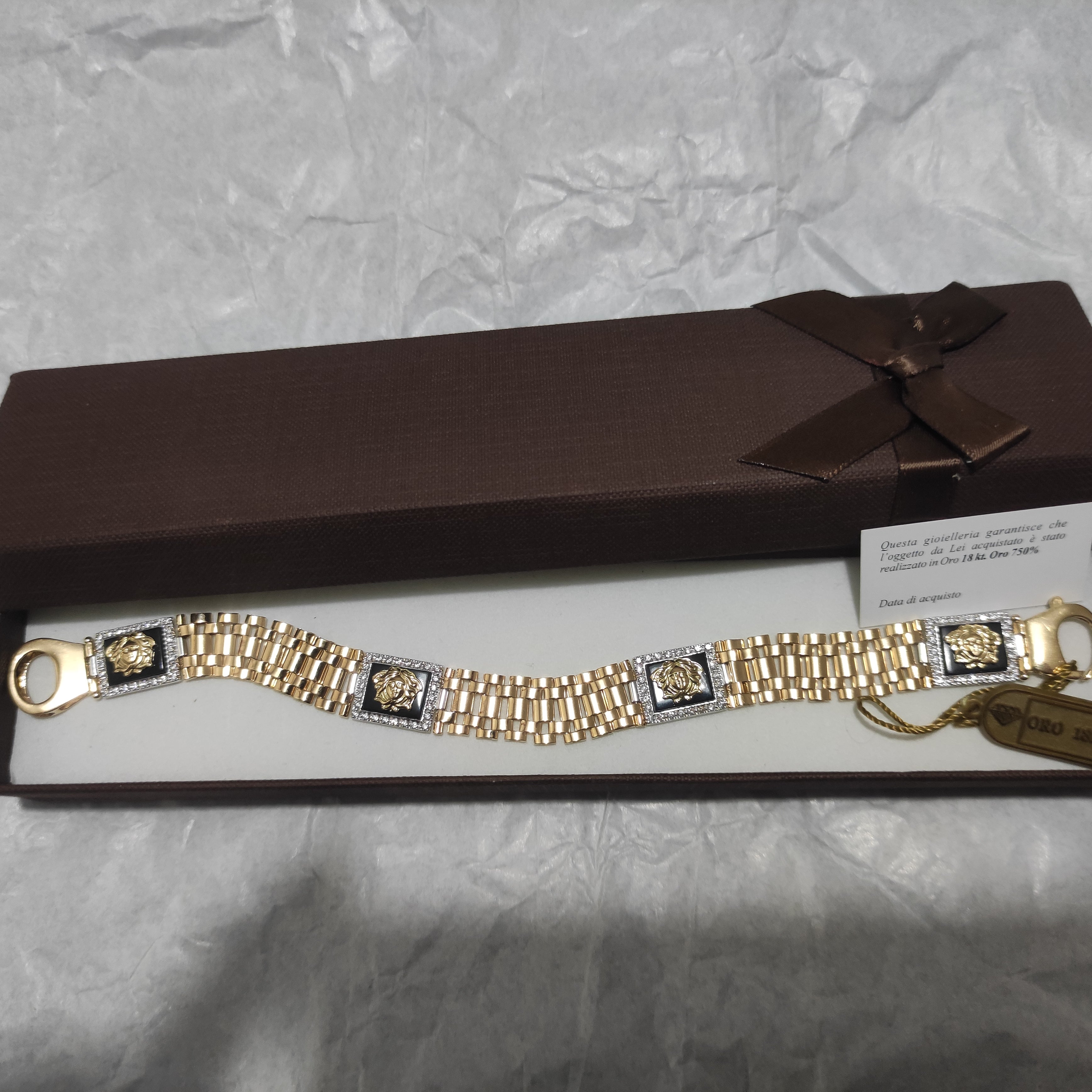 Bracciale 18kt medusa