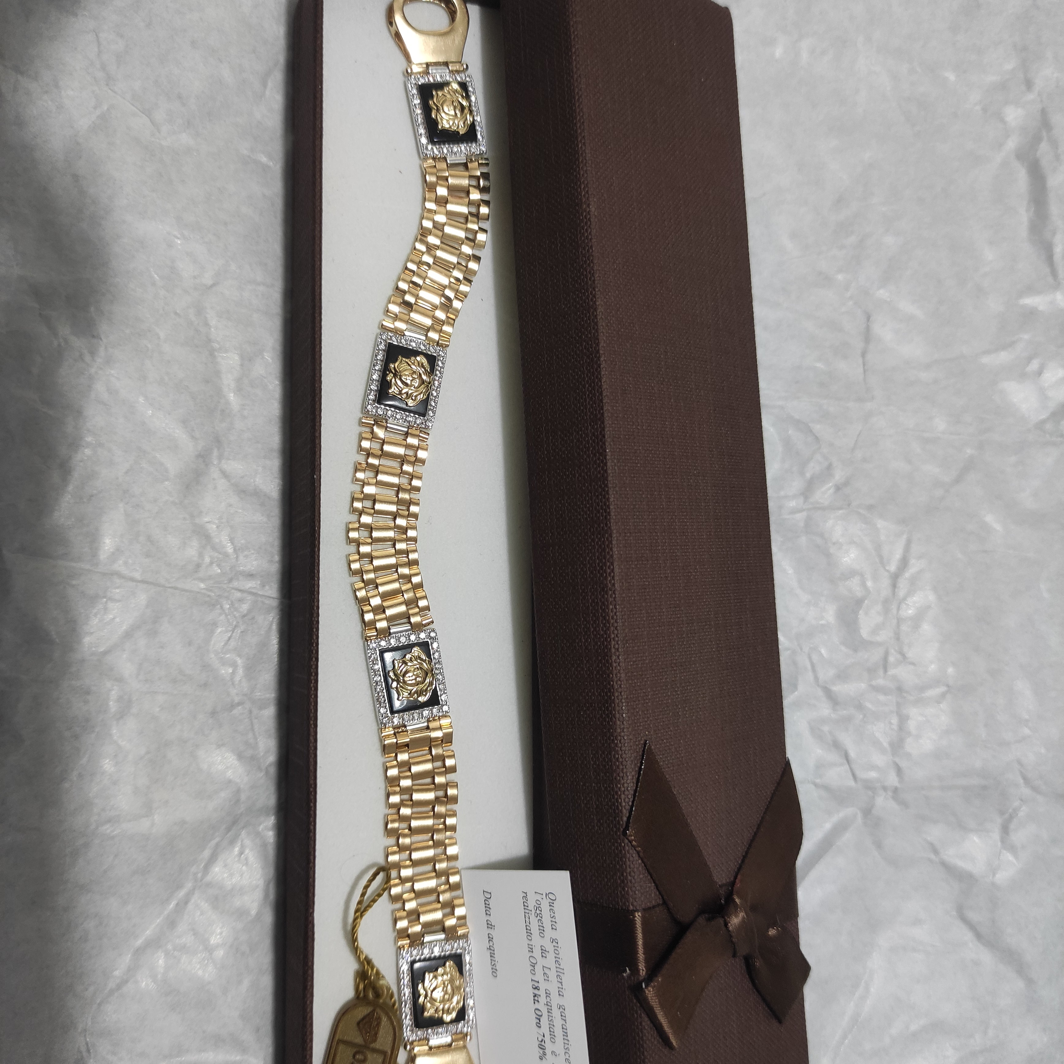 Bracciale 18kt medusa