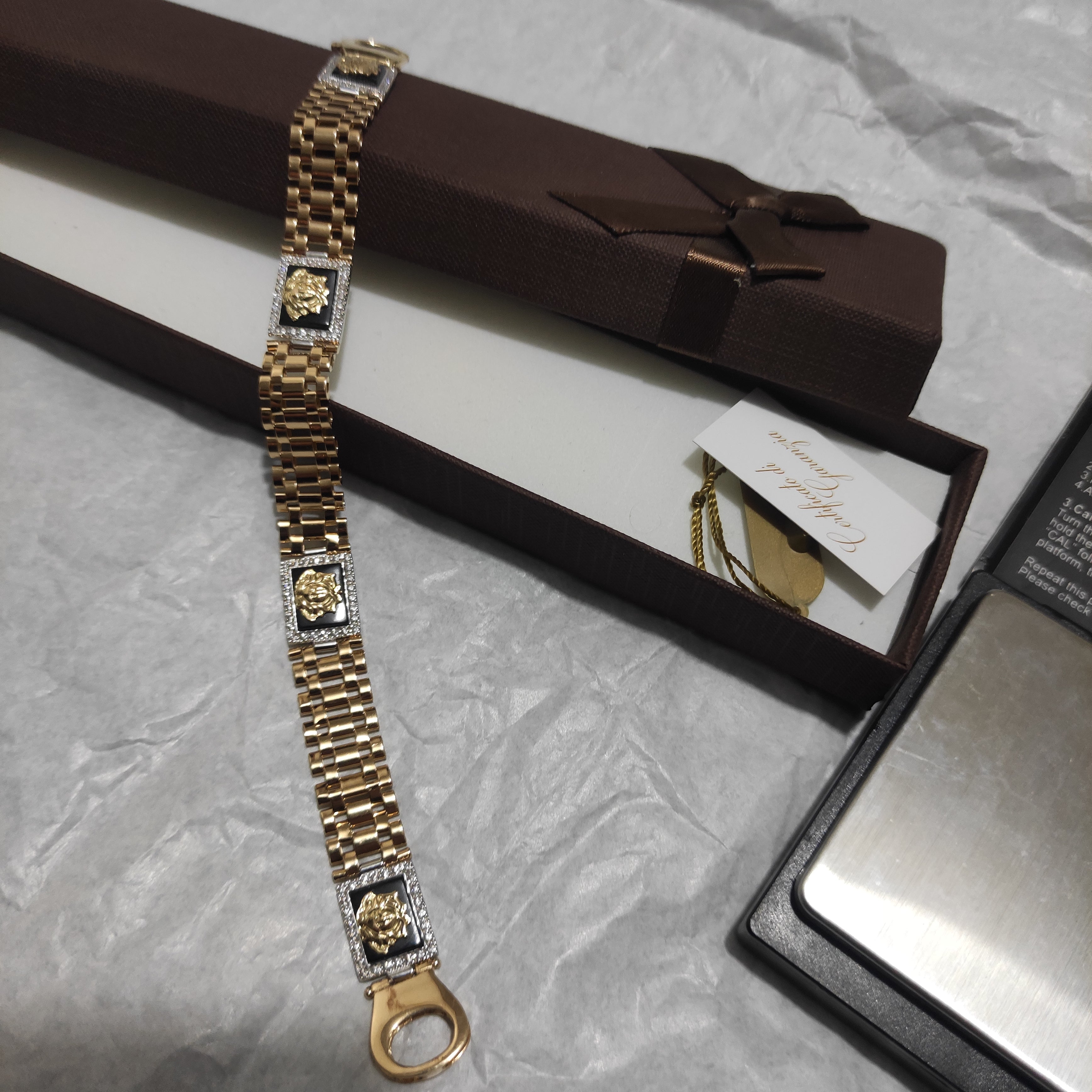 Bracciale 18kt medusa