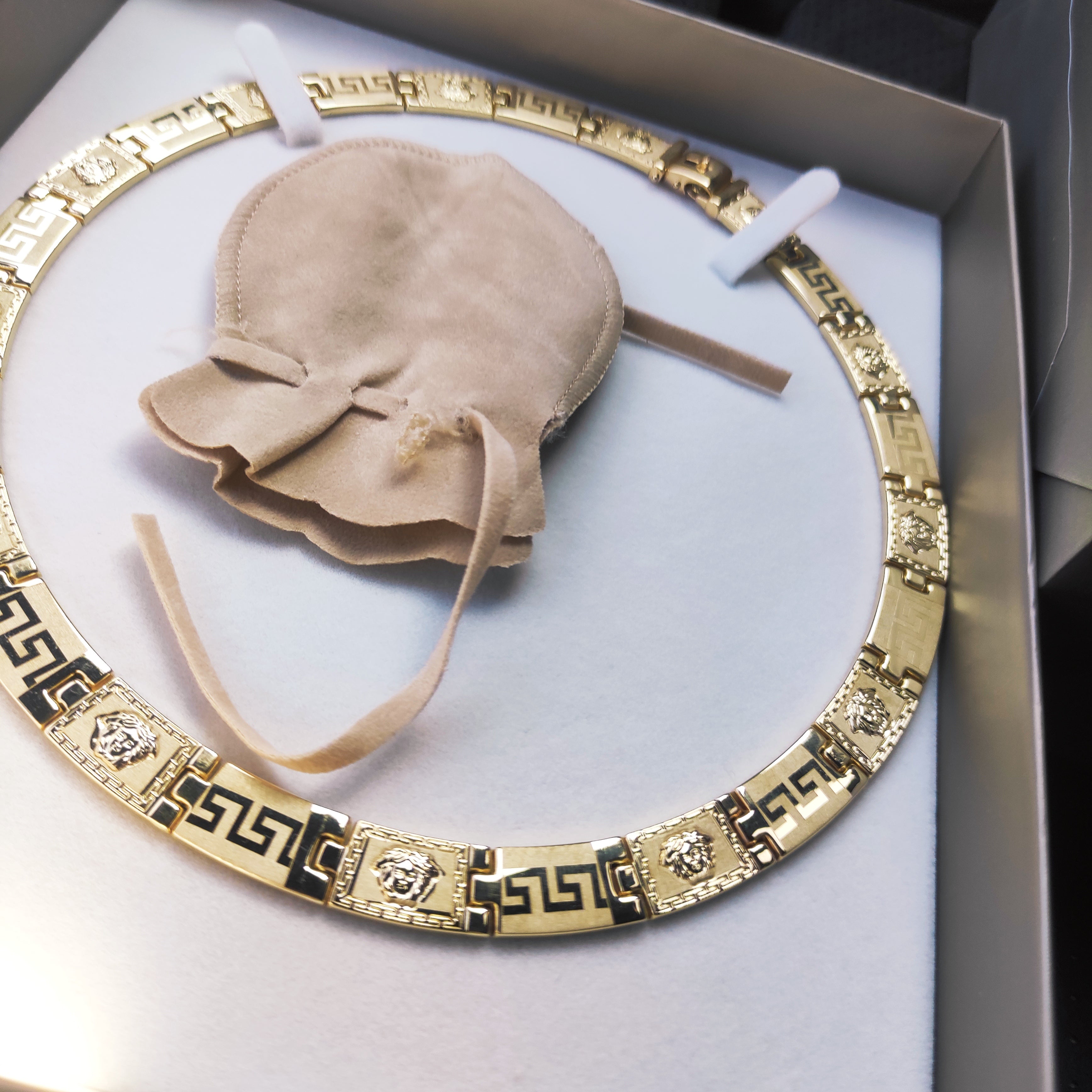 Collana 18kt a piastrine