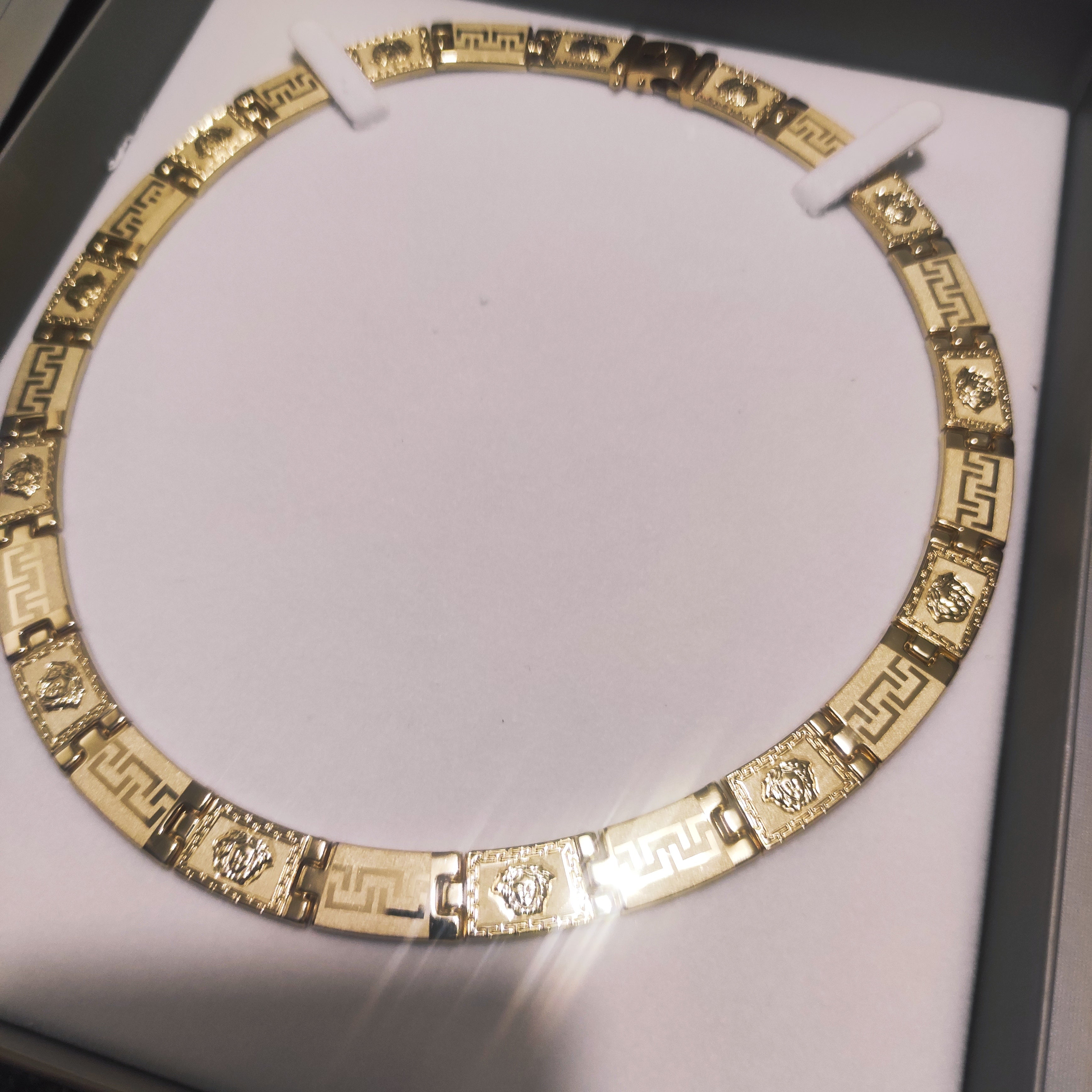 Collana 18kt a piastrine