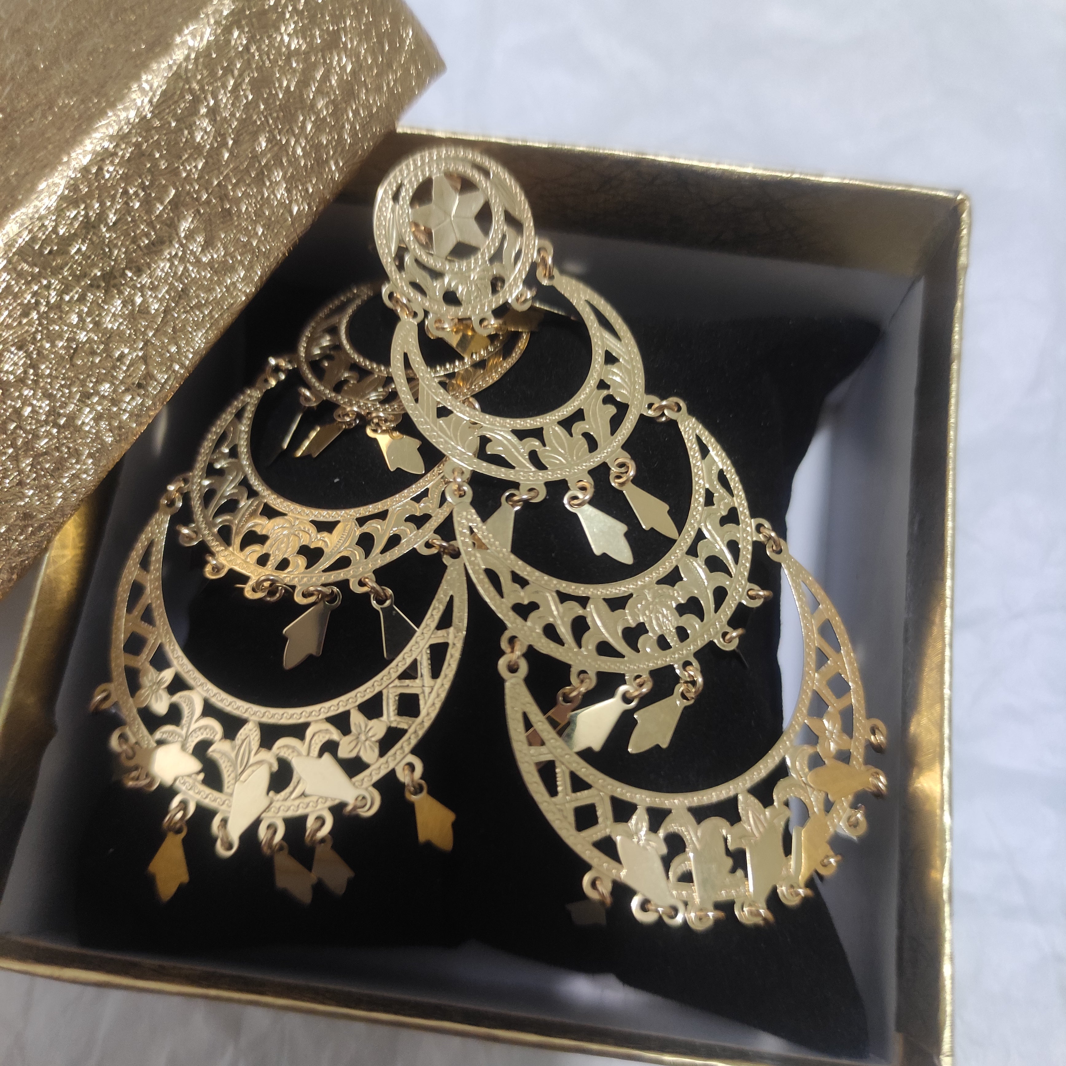 Orecchini 18kt lunghi gipsy lady