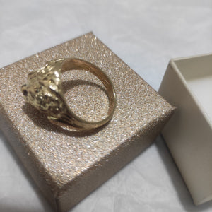 Anello 18kt testa di leone