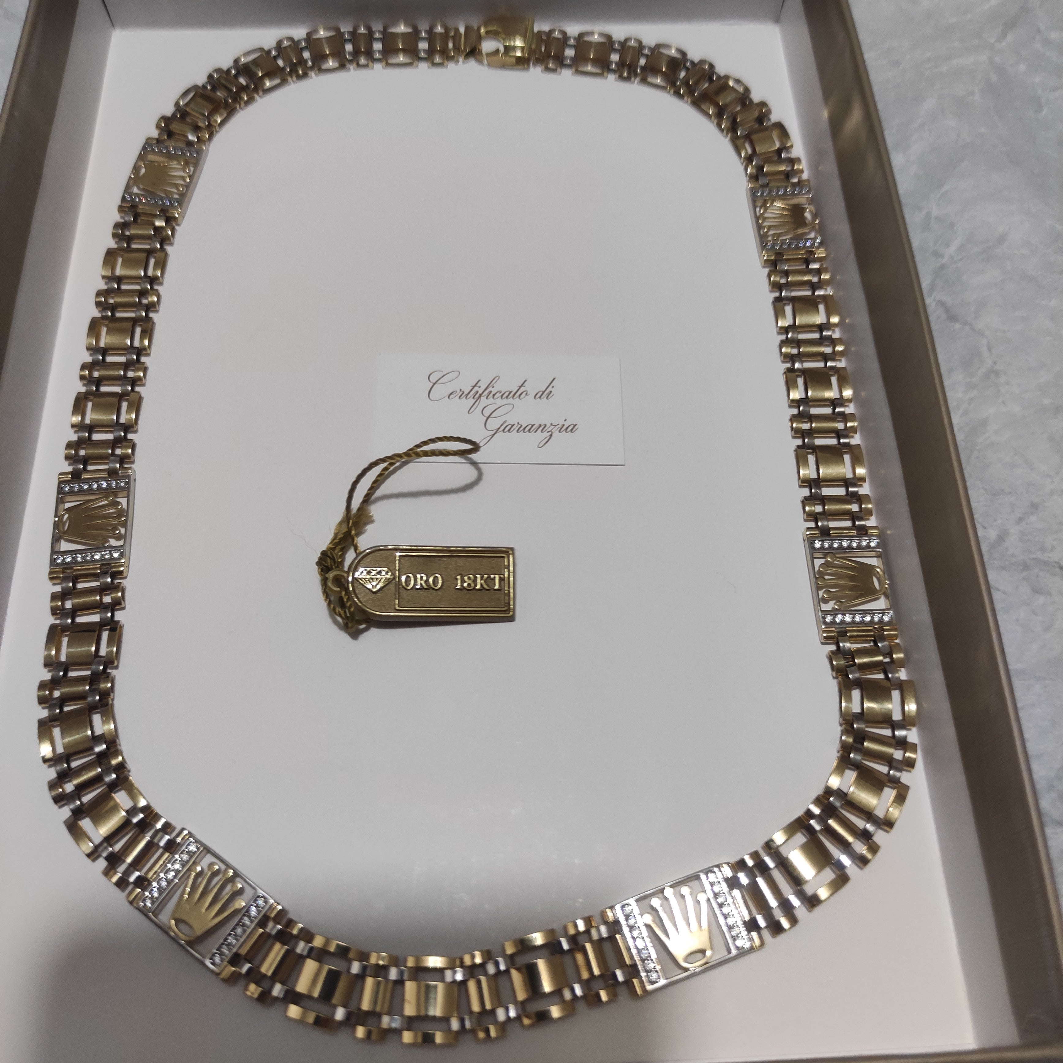 Collana oro 18 kt 750