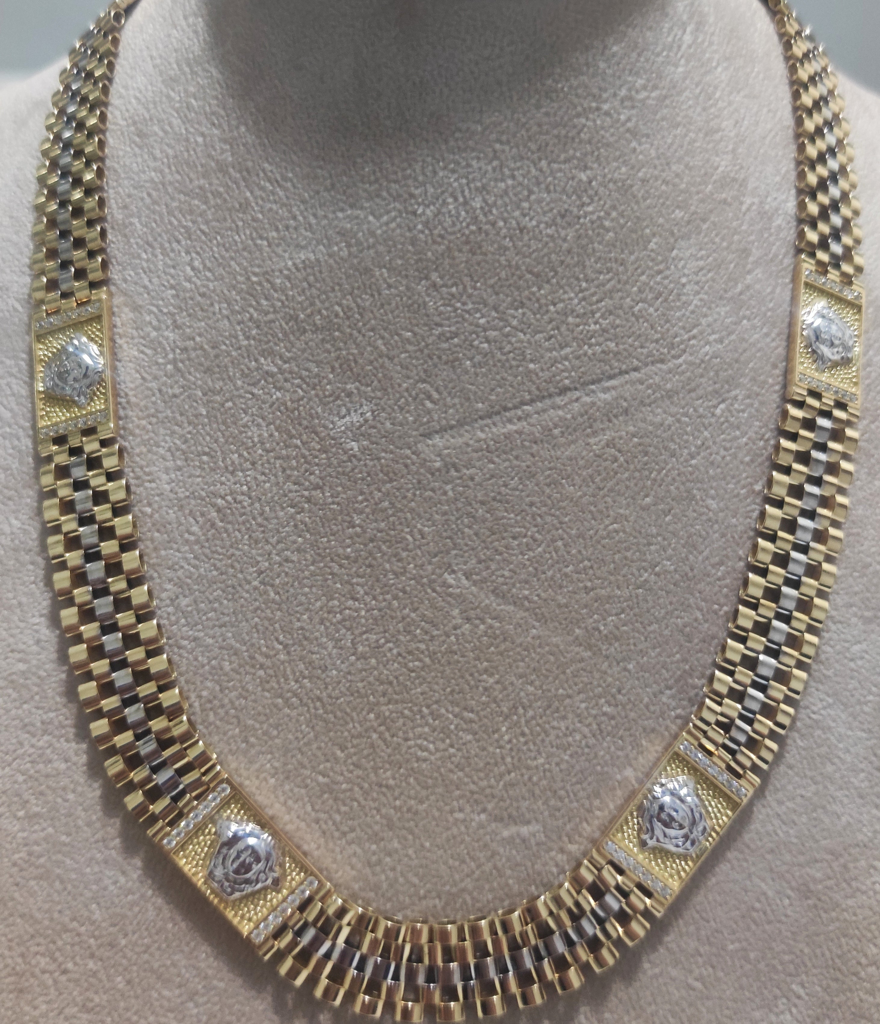 Collana girocollo oro 18kt 750%