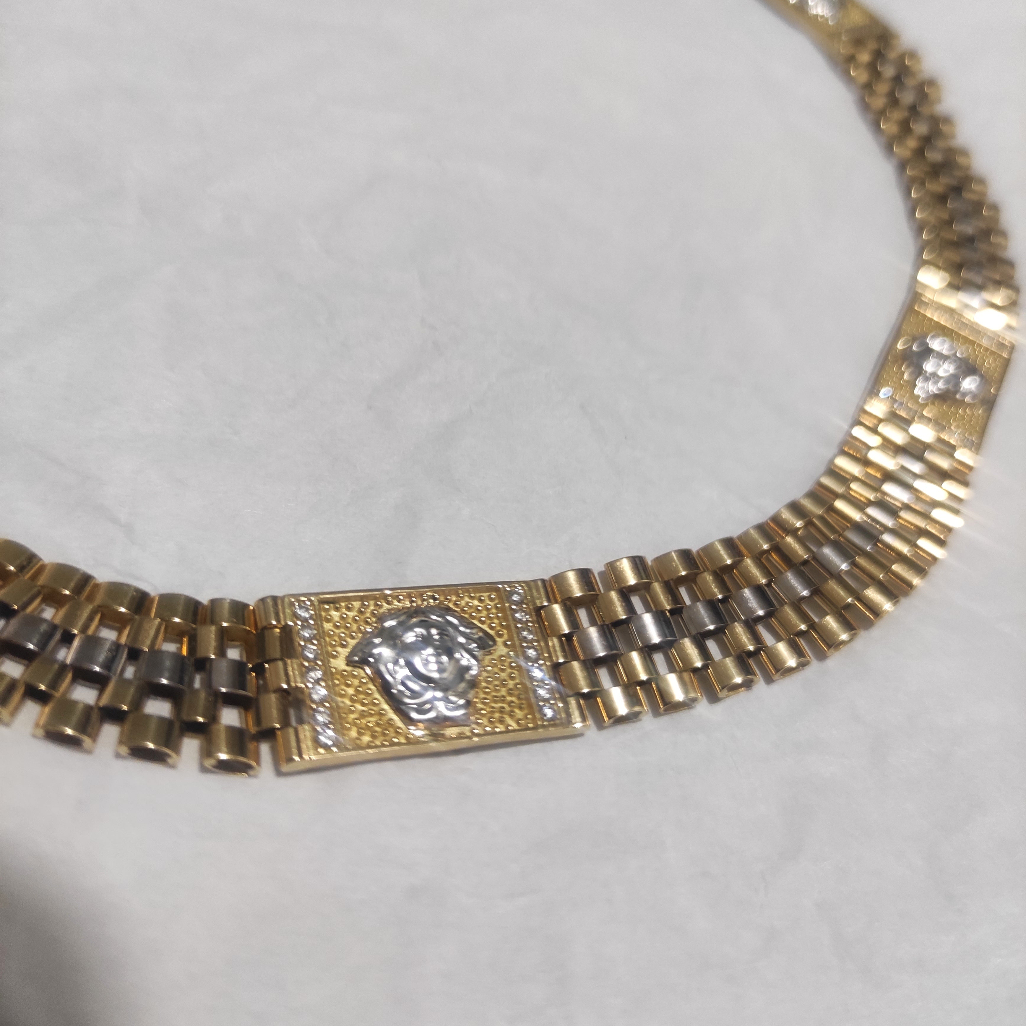 Collana girocollo oro 18kt 750%