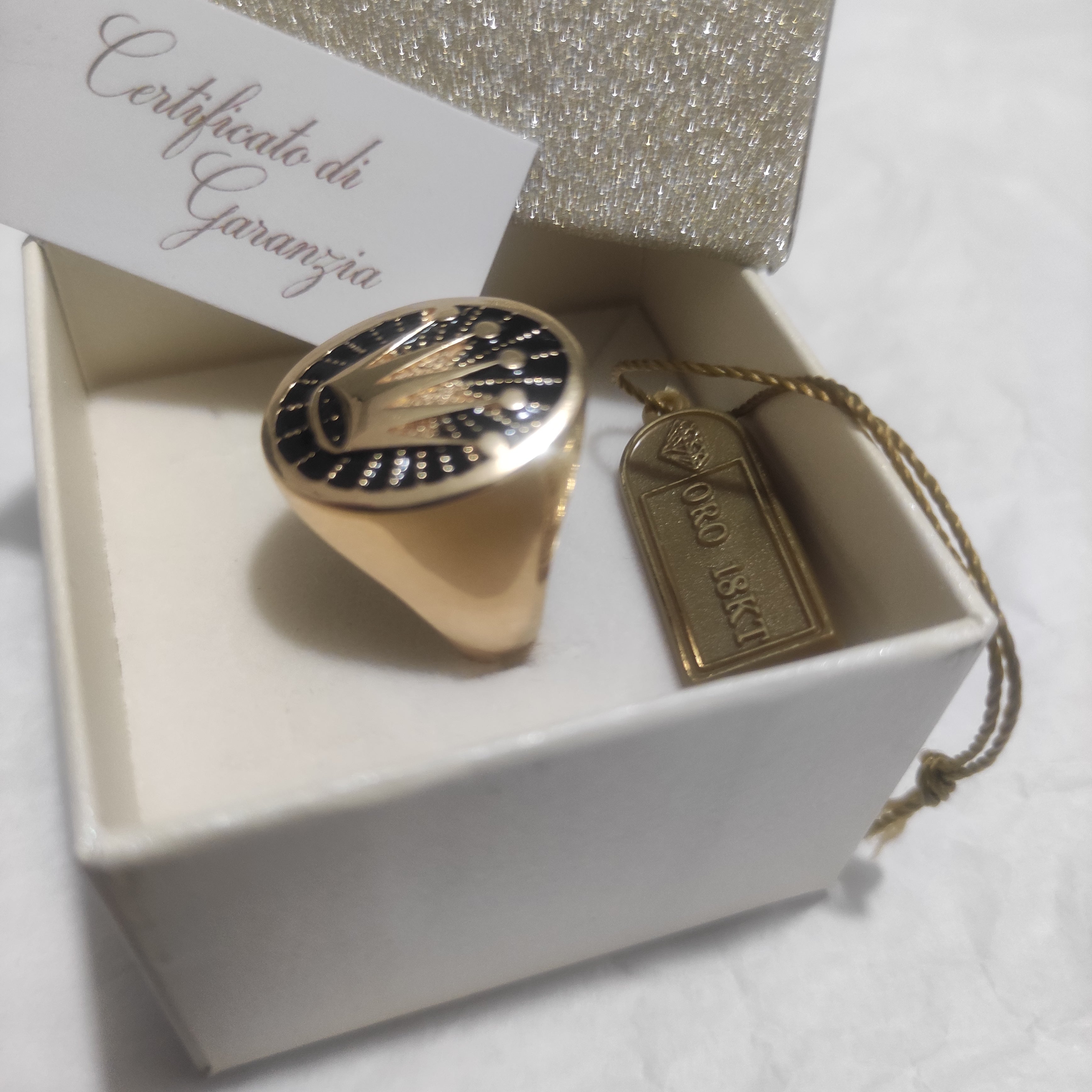 Anello oro 18kt 750%