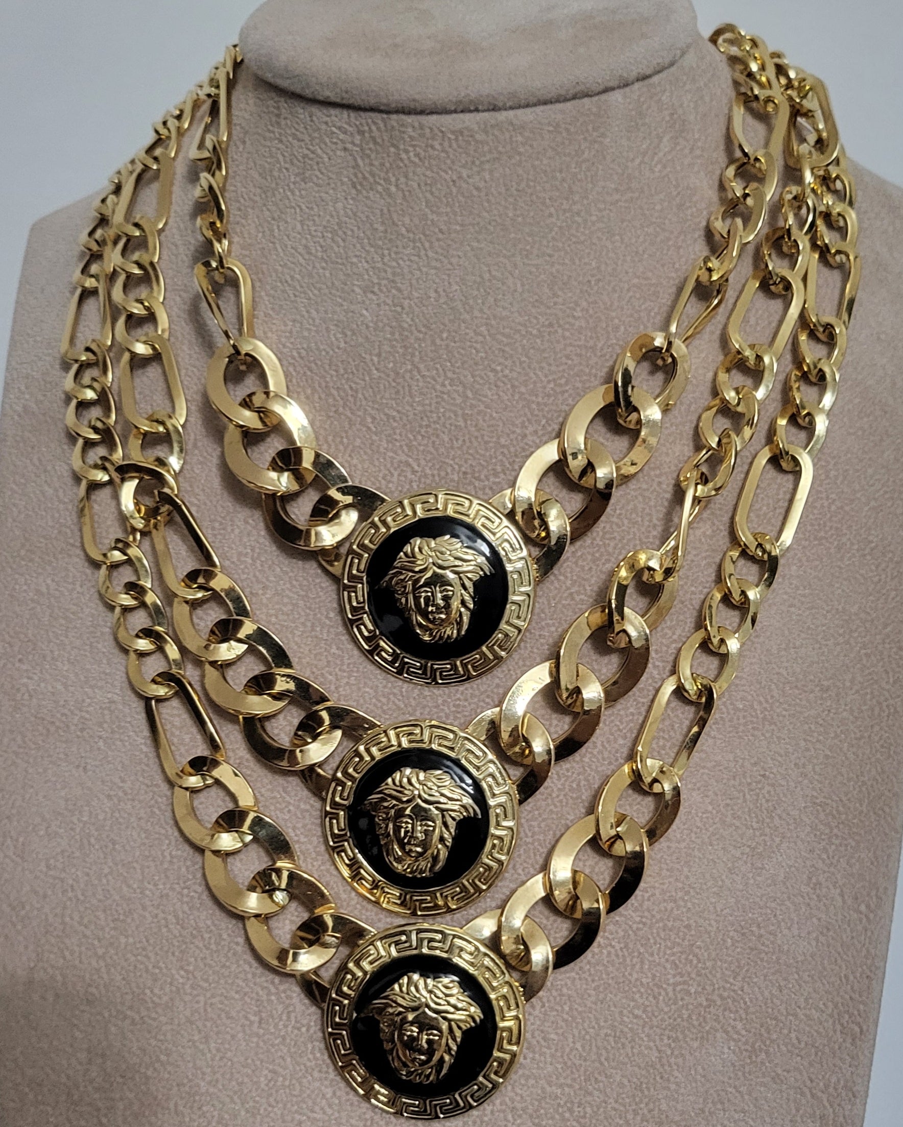 Girocollo artigianale oro 18kt 750%